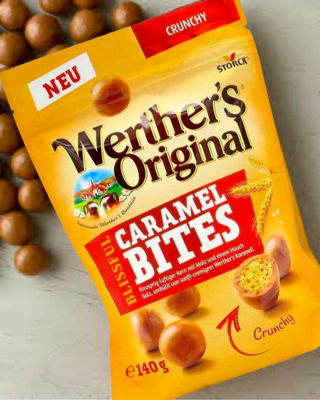 Caramel Bites Crunchy Werther's Original 140 Gr