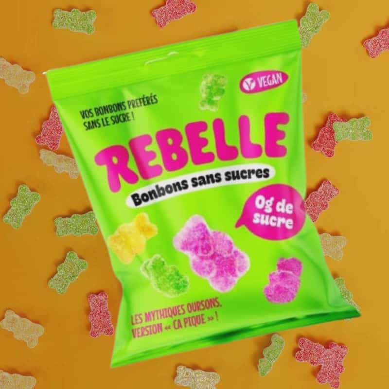 Rebelle Bonbons Oursons Acidulés 50 Gr