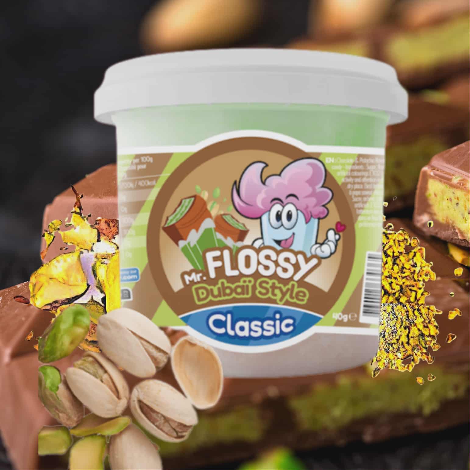 Mr Flossy Barbe à papa Classic Dubaï Style 40 Gr