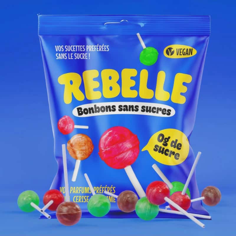 Rebelle Sucettes Lollipops 50 Gr