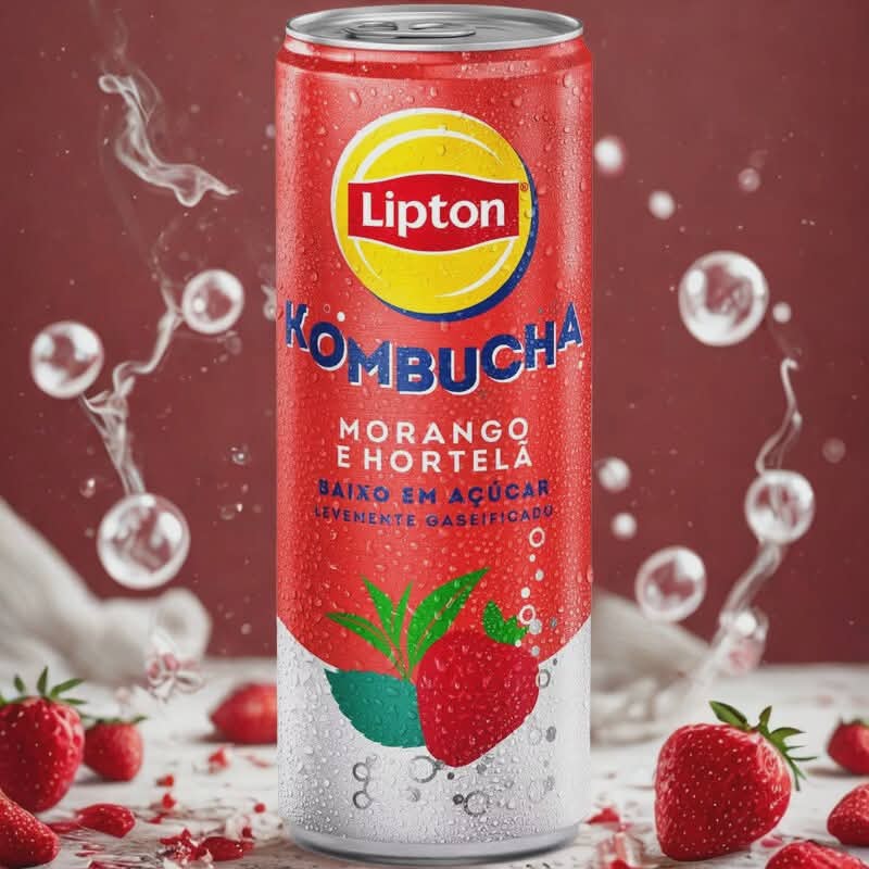 Kombucha Morango Ehortela 330ml