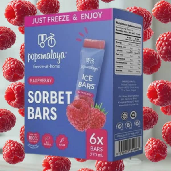 Pops Malaya Sorbet Raspberry 270 ml