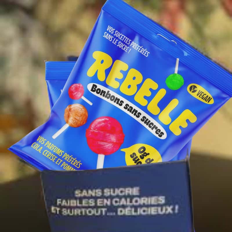 Rebelle Sucettes Lollipops 50 Gr