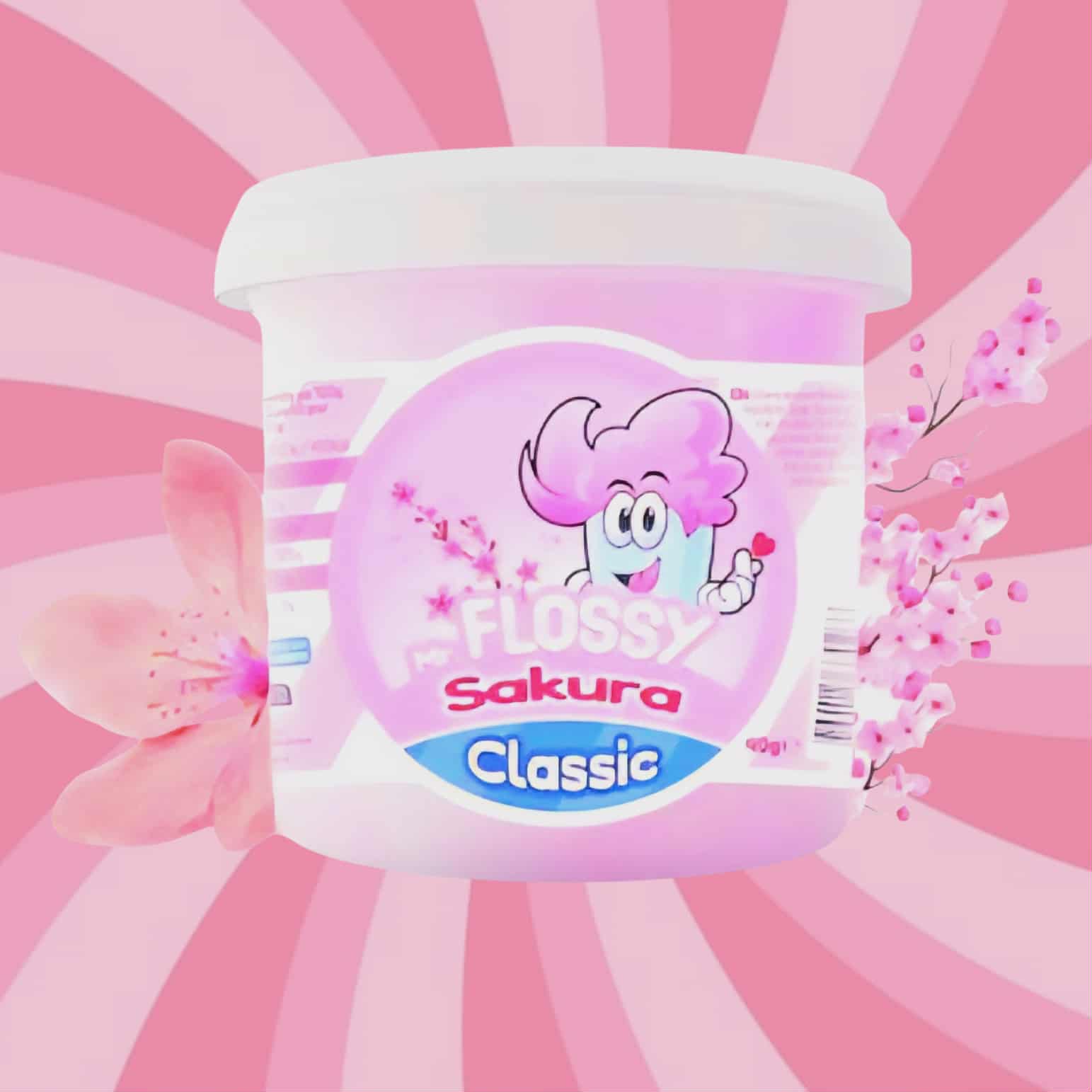 Mr Flossy Barbe à papa Classic Sakura 40 Gr