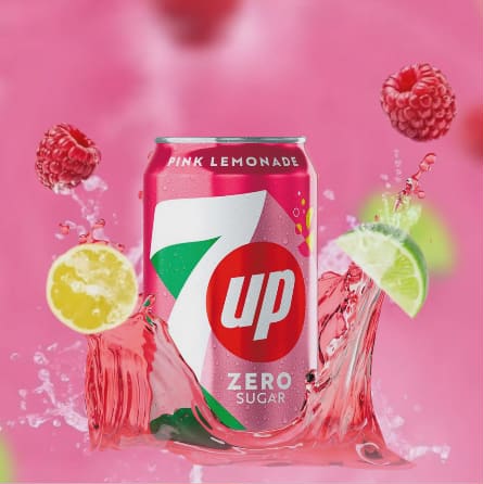 7UP Limonade rose 24x330ML