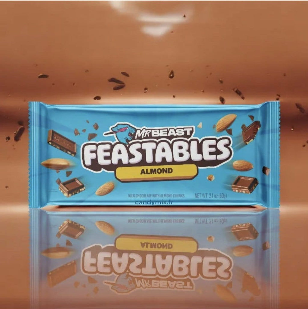 Mr Beast Feastables Milk Chocolate with Almond 60 Gr