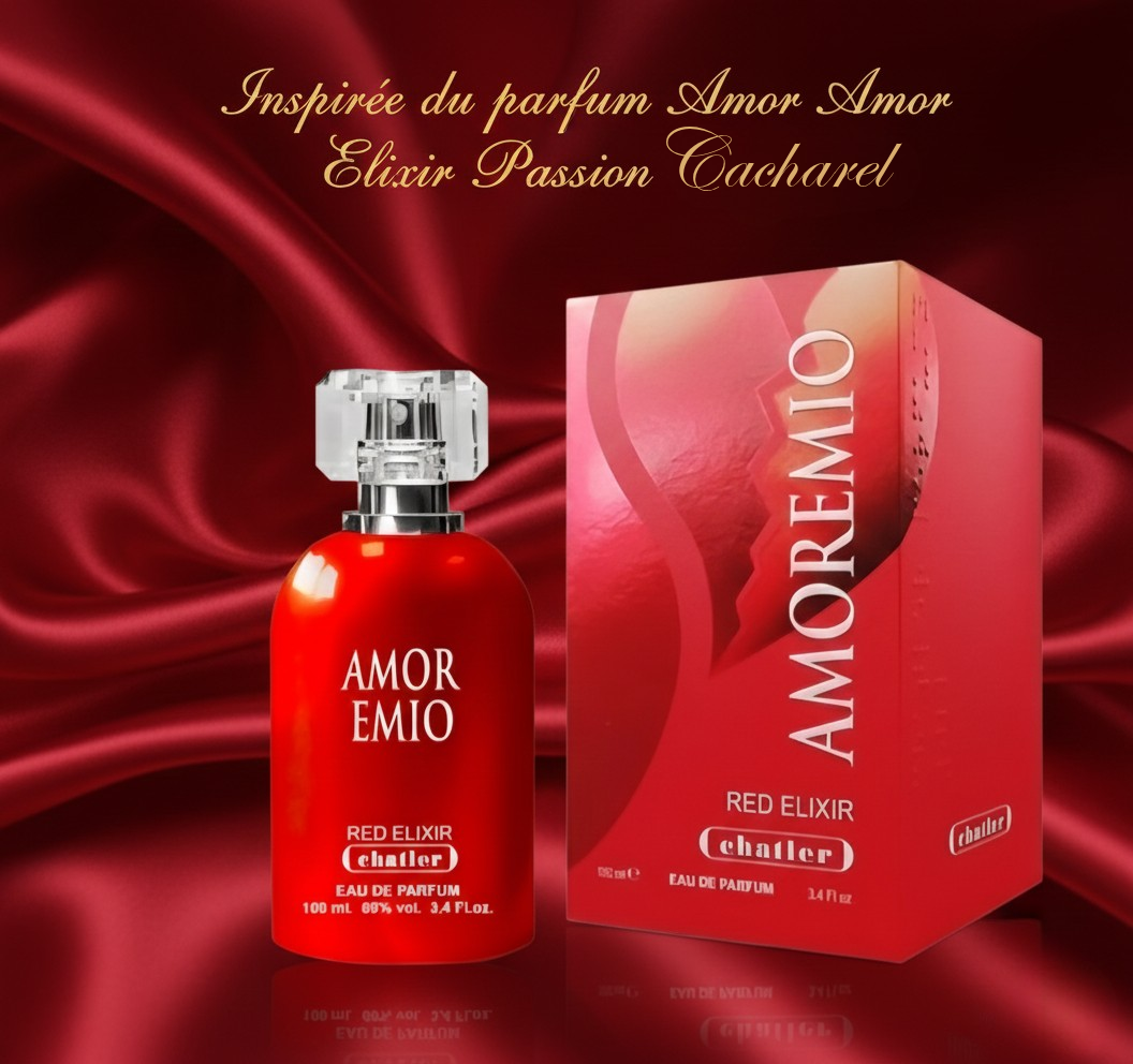 EAU DE PARFUN AMOREMIO RED ELIXIR 100ML. CHATLER