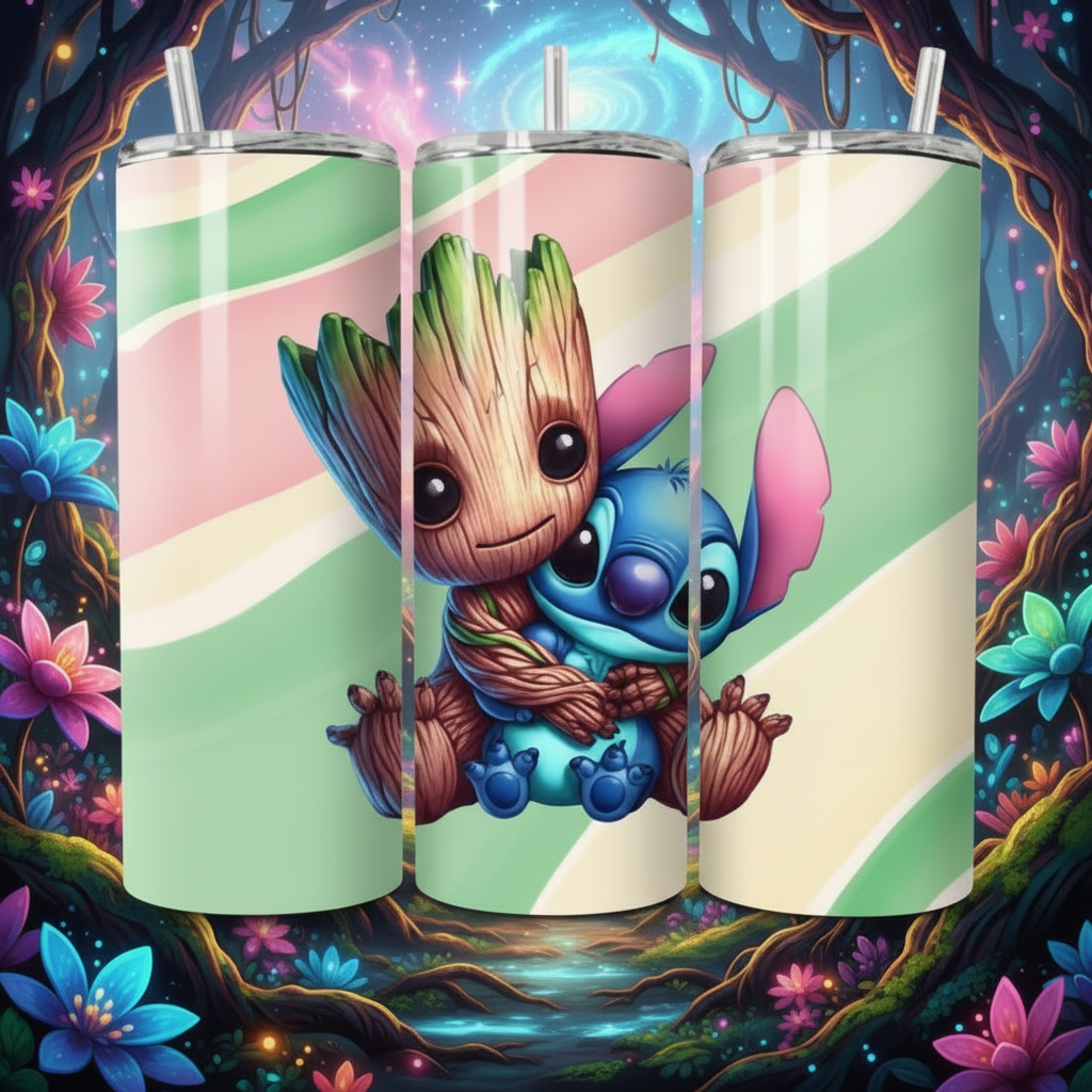 Stitch x Groot - Thermos 590ml