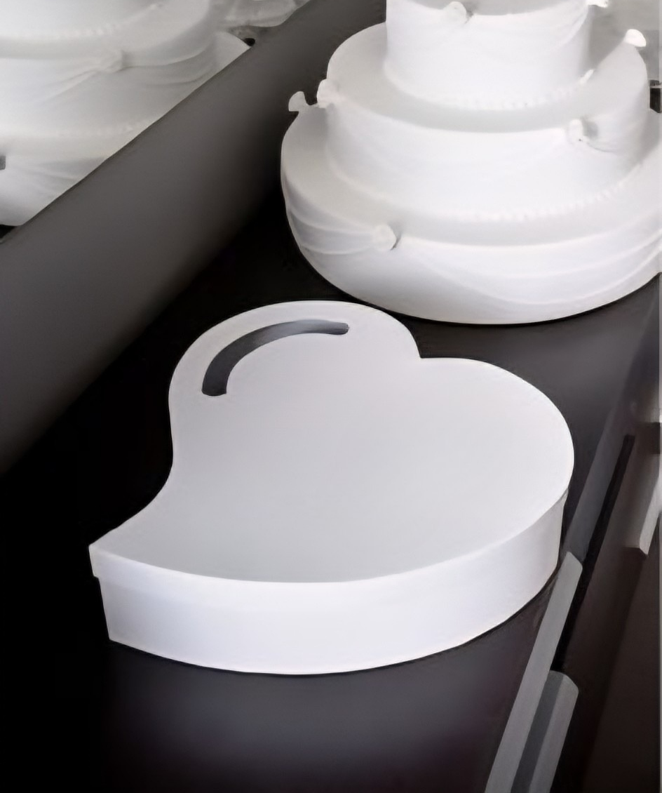 Urne / Tirelire Coeur BLANC - pièce