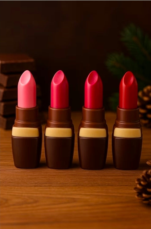 COFFRET INSOLITE ROUGE À LÈVRES EN CHOCOLAT