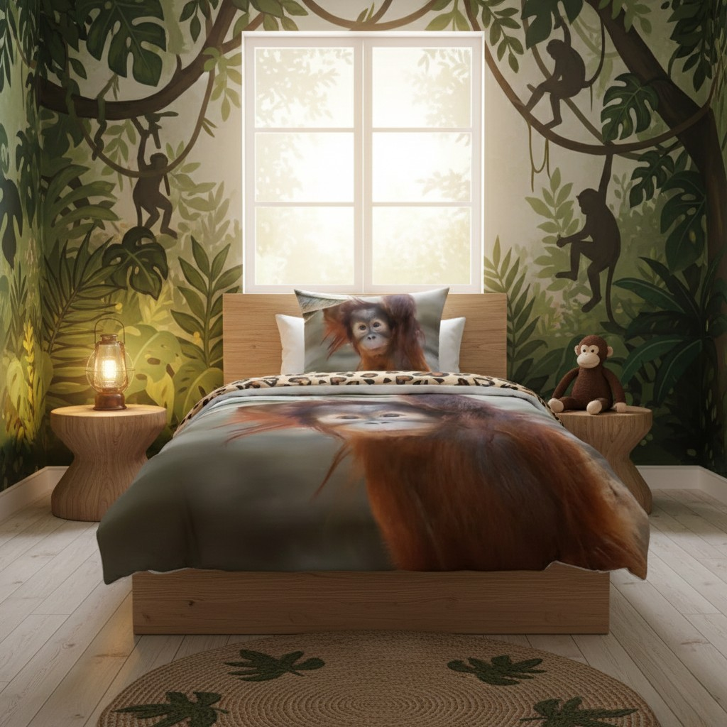 Housse de couette Orangutan Tiny Swinger 140×200cm, 70×90 cm