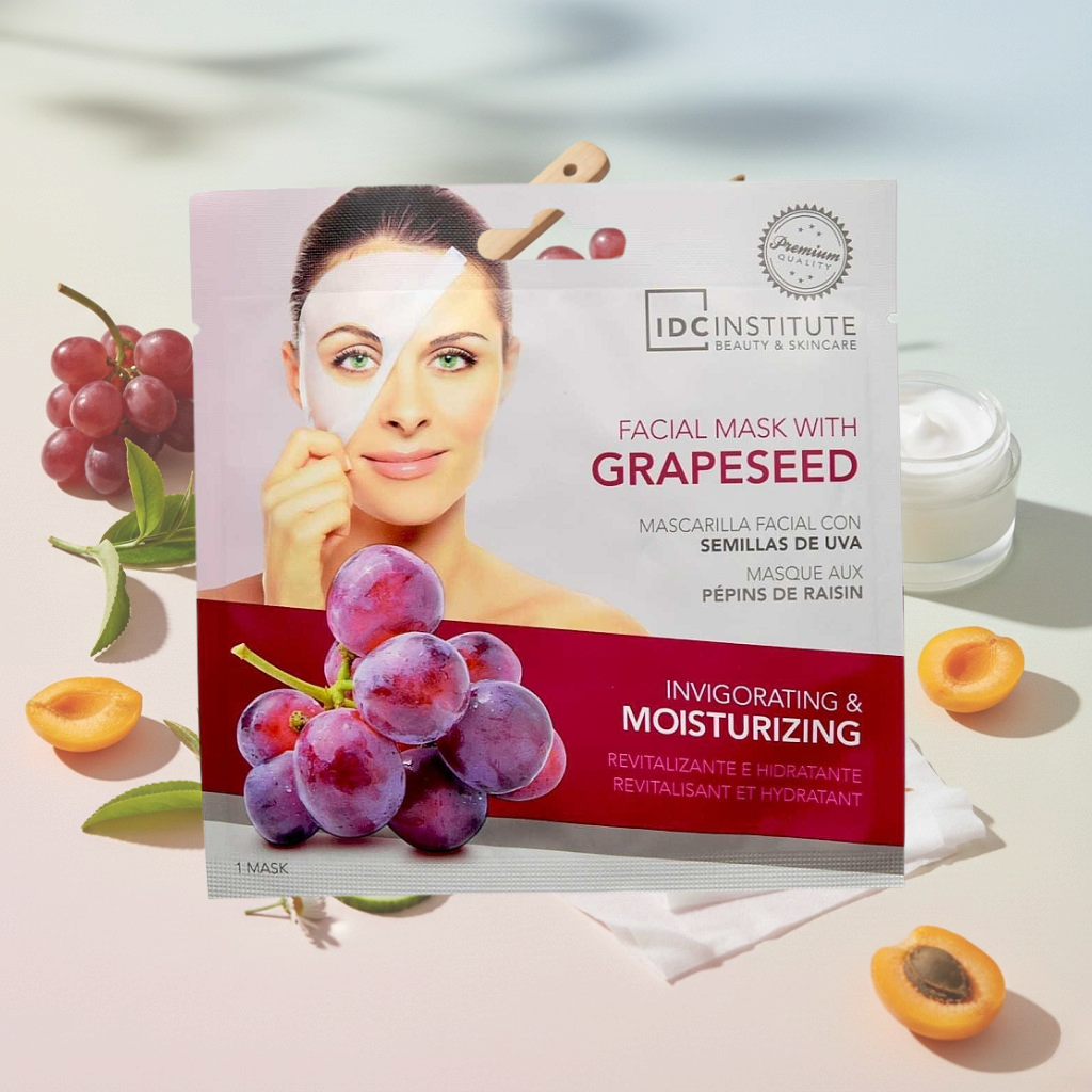 Masque facial aux pépins de raisin (