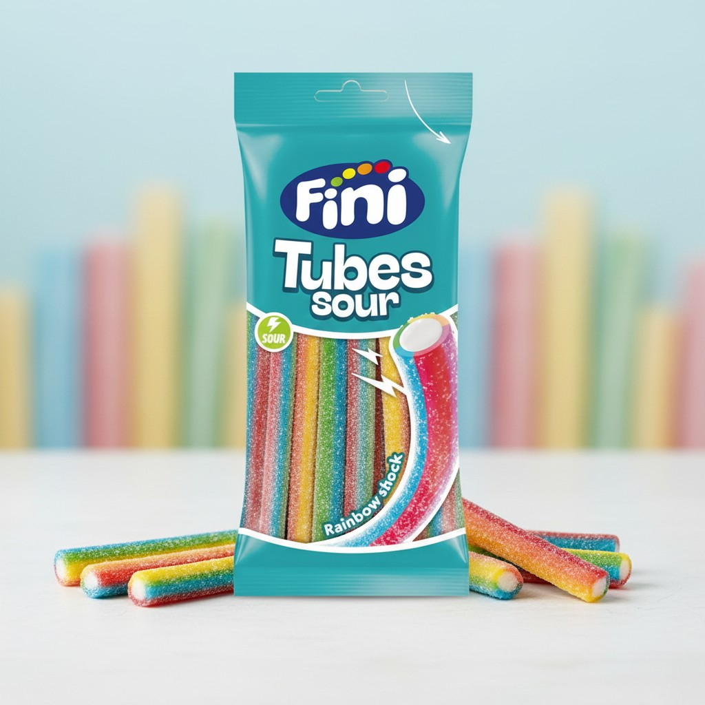 Sachet Fini 75 gr Bâton arc en ciel acide