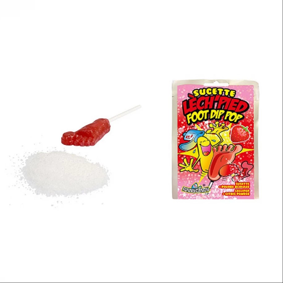 Sucettes Lech'Pied fraise Funny Candy pièce