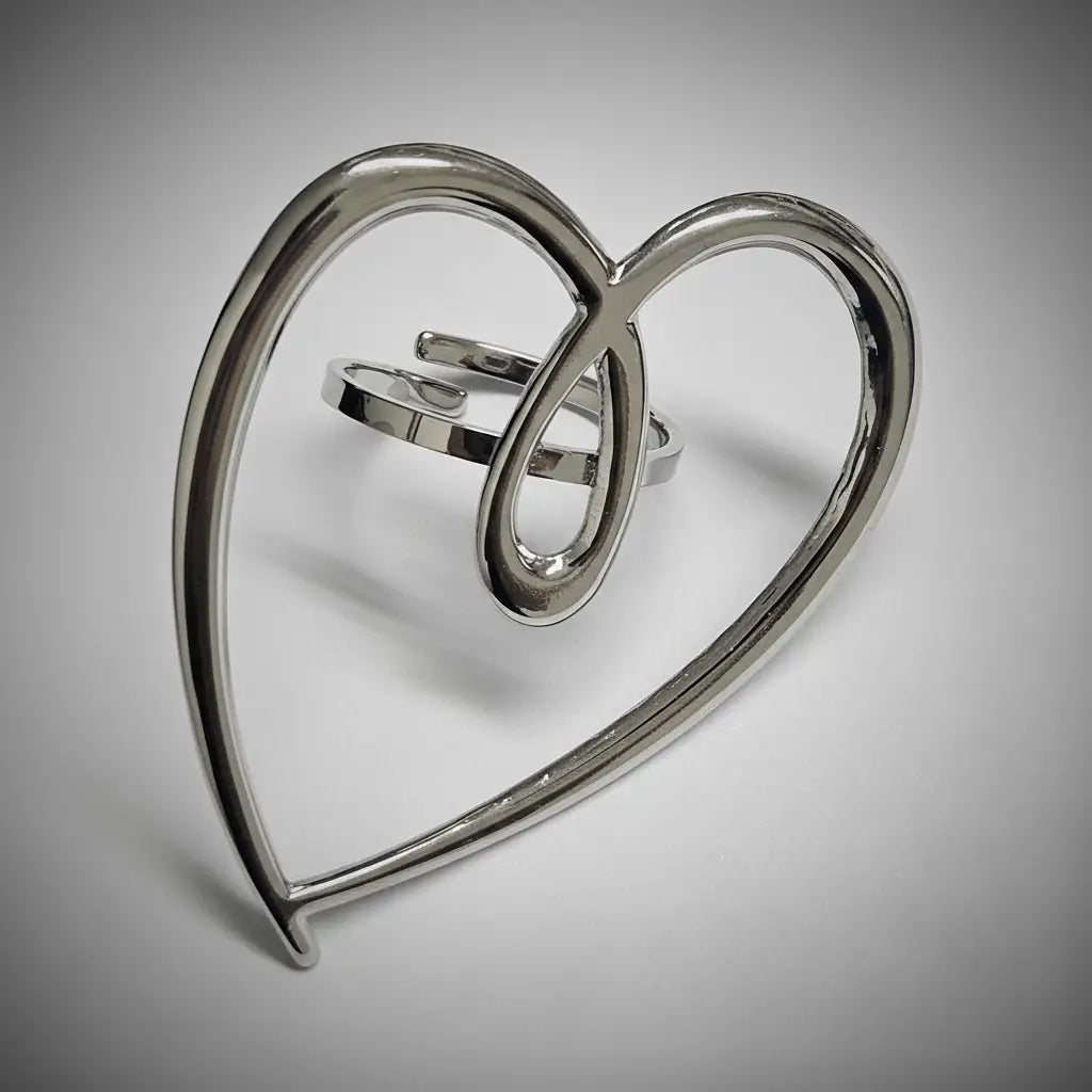 Bagues Argentée en Acier Inoxydable – Réglables et Adaptables