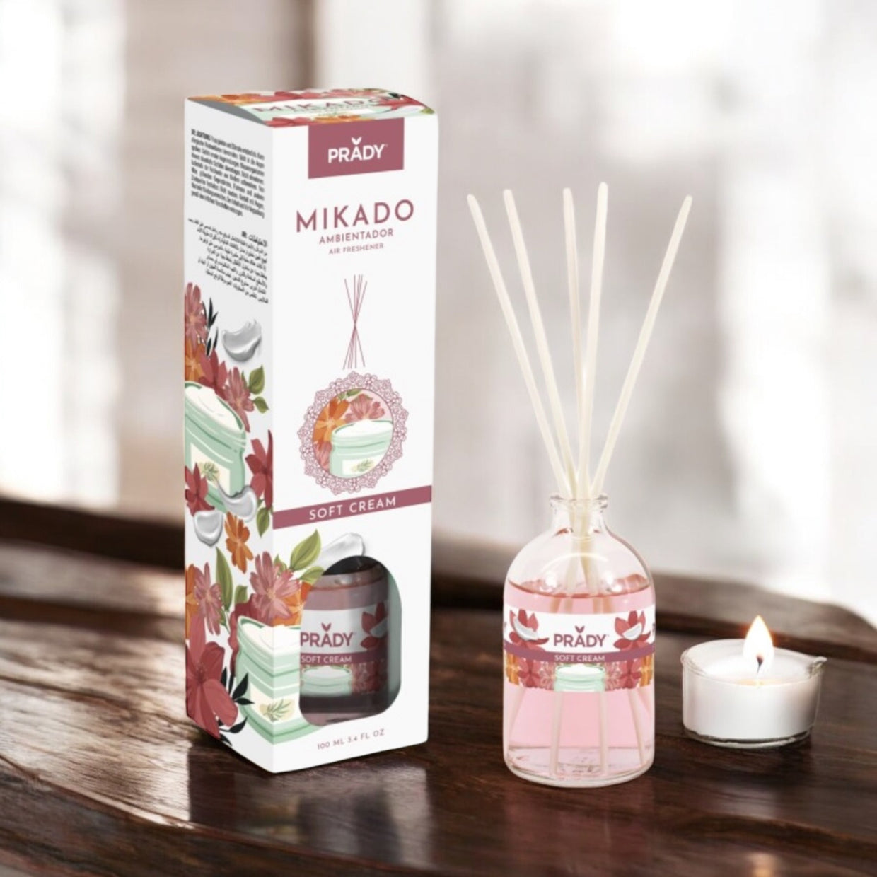 Diffuseur mikado soft cream 100ml - Prady