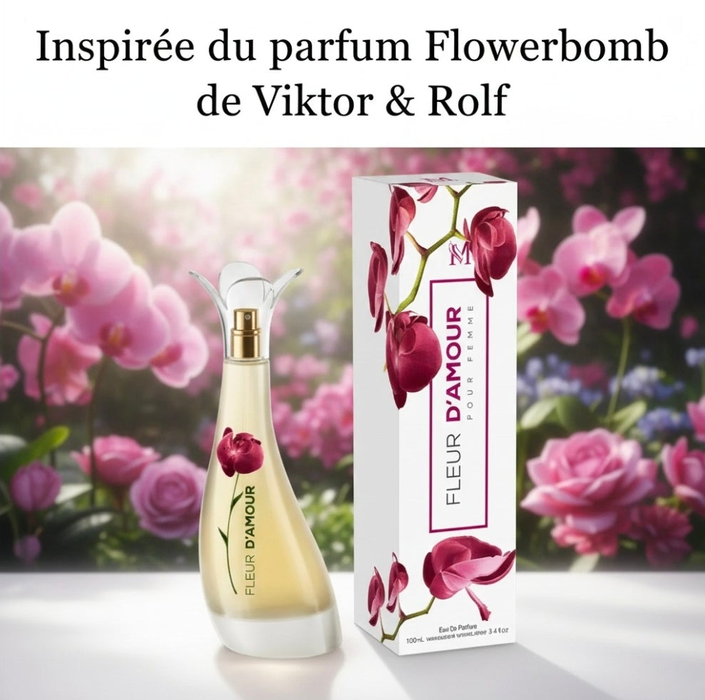 EAU DE PARFUM FLEUR D'AMOUR POUR FEMME 100ML. MIRAGE BRANDS