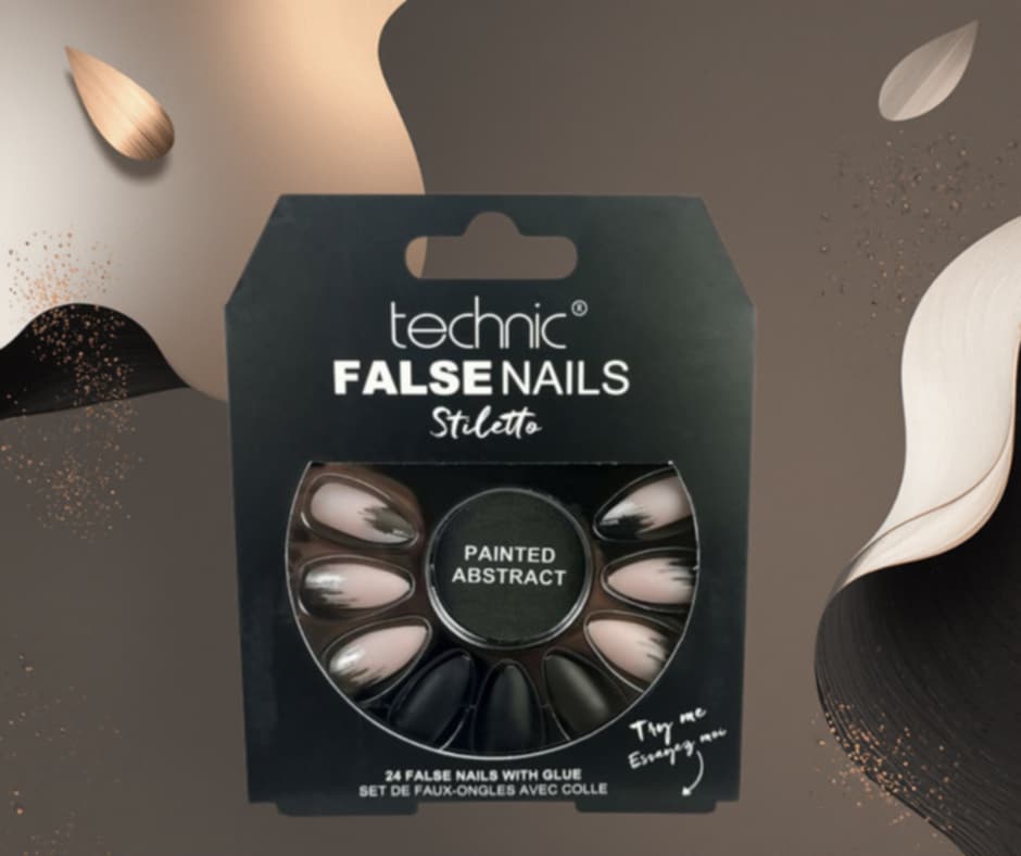 technic - Faux ongles Stiletto Painted Abstract