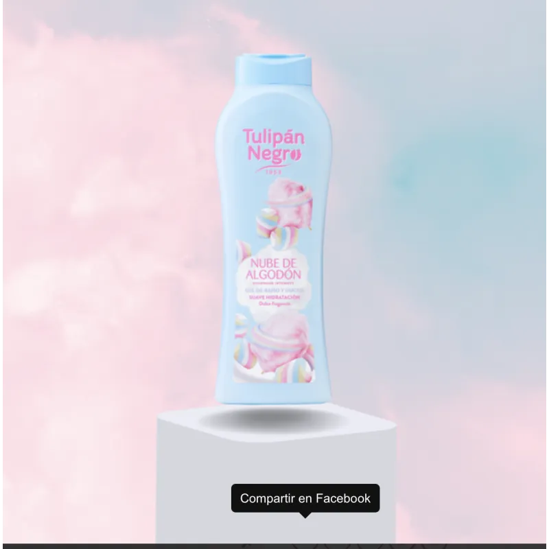 Gel Douche Barbe à Papa 650ml - Tulipan Negro