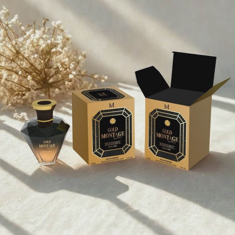 EAU DE PARFUM GOLD MONTAGE FABULOUS POUR FEMME 100ML. MIRAGE BRANDS