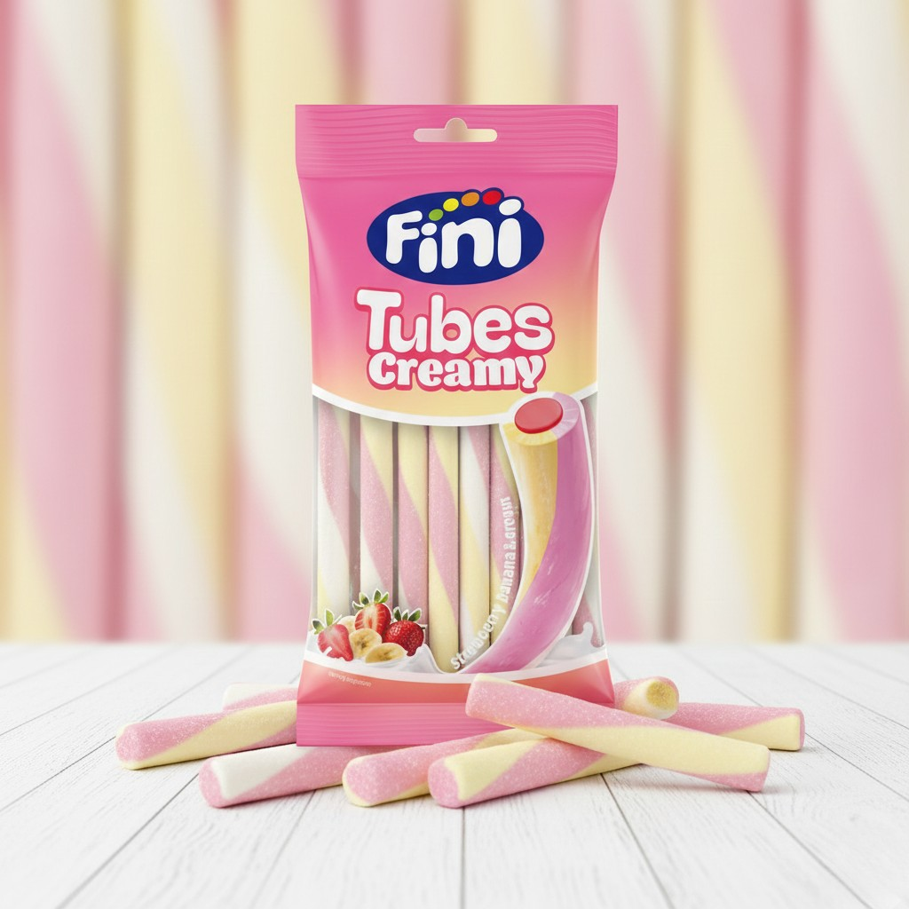 Sachet Fini 80 gr Bâton Creamy Fraise Banane