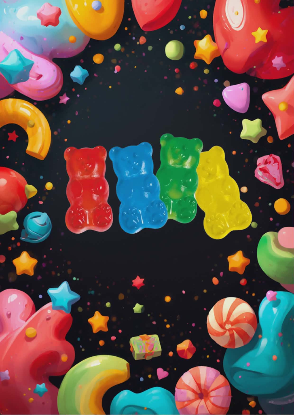 Oursons géants lisses 100 gr