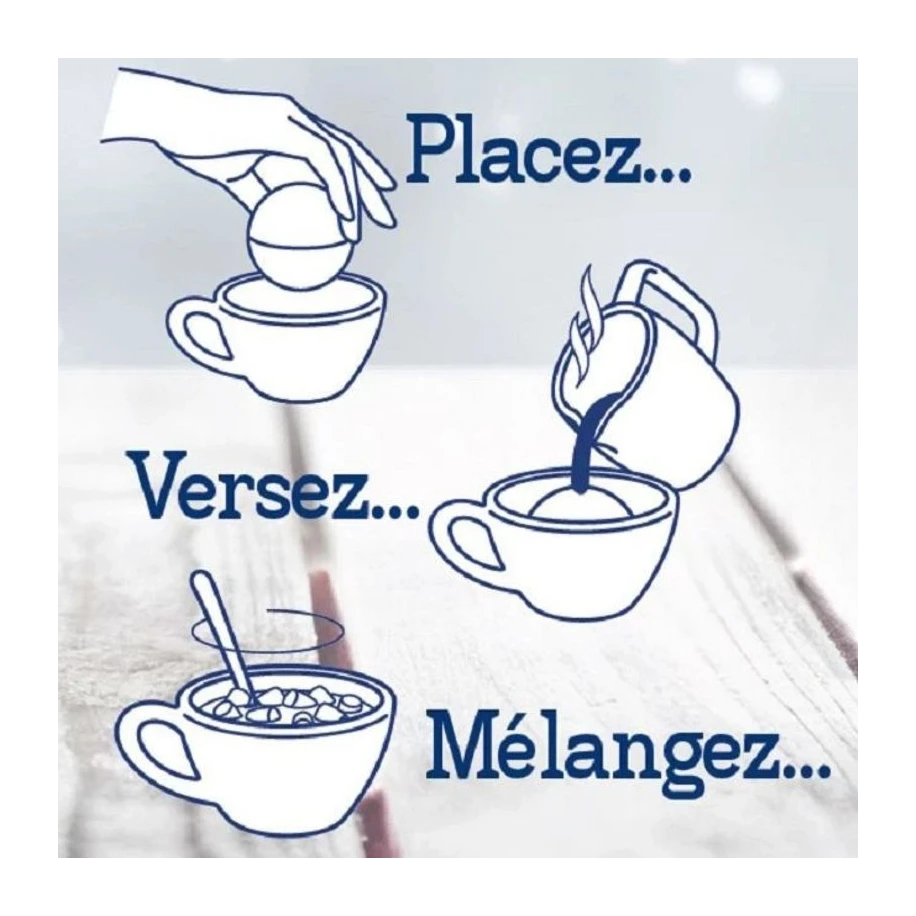 Bombes chocolat lait garnies de guimauves 150g - Etui de 3