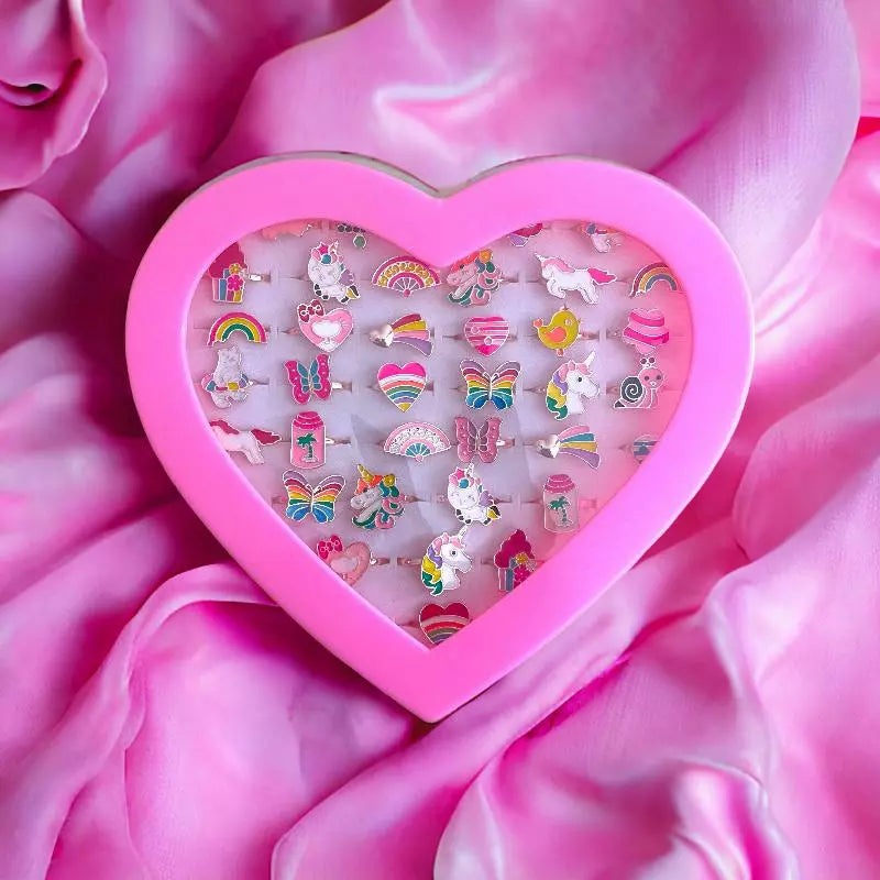 Présentoir de 36 bagues : Bague réglable pour enfant