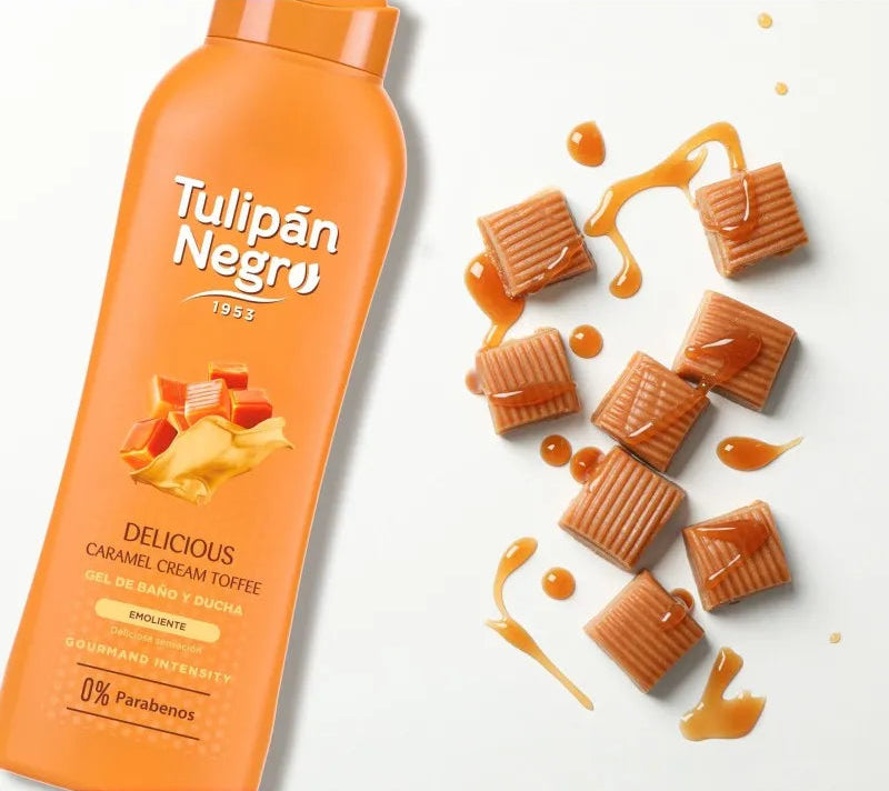 Gel douche caramel cream toffee 650ml - Tulipan Negro