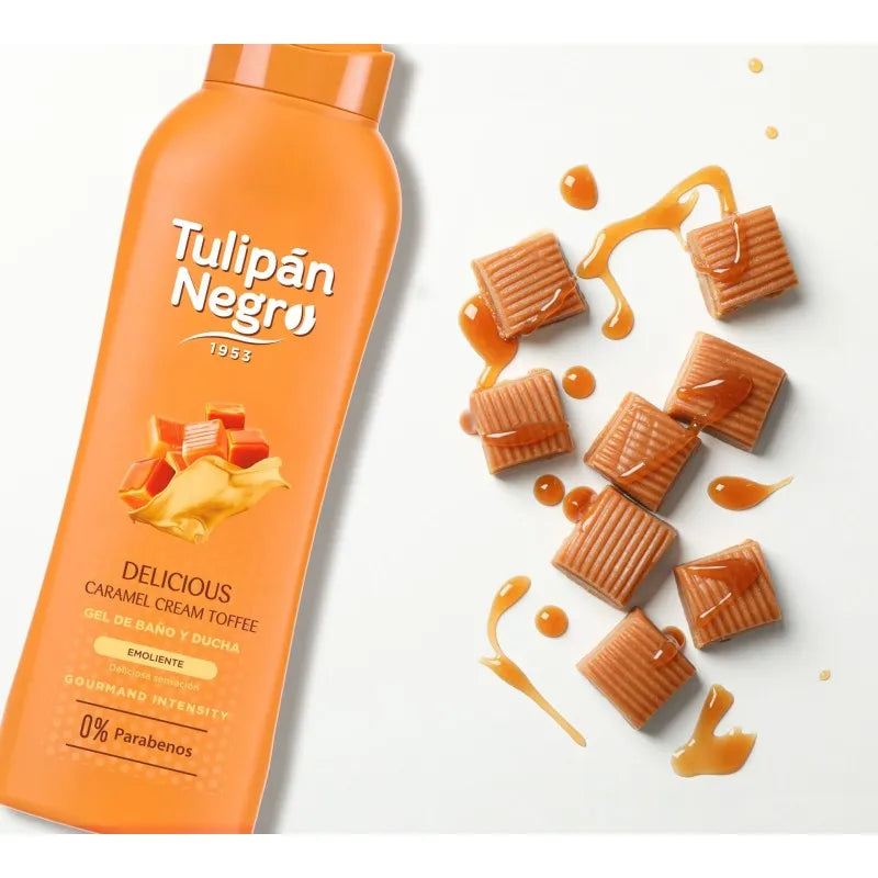 Gel douche caramel cream toffee 650ml - Tulipan Negro