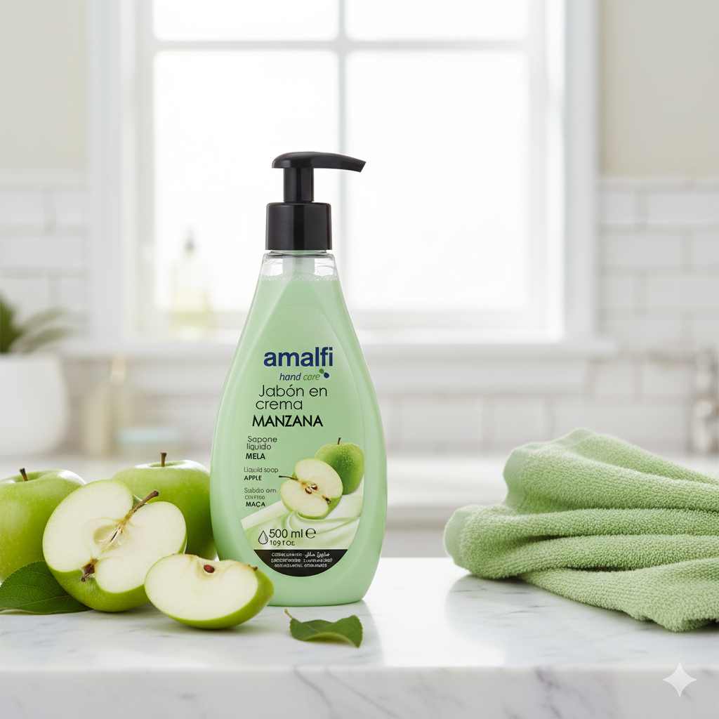 SAVON À LA CRÈME POMME 500ML. AMALFI