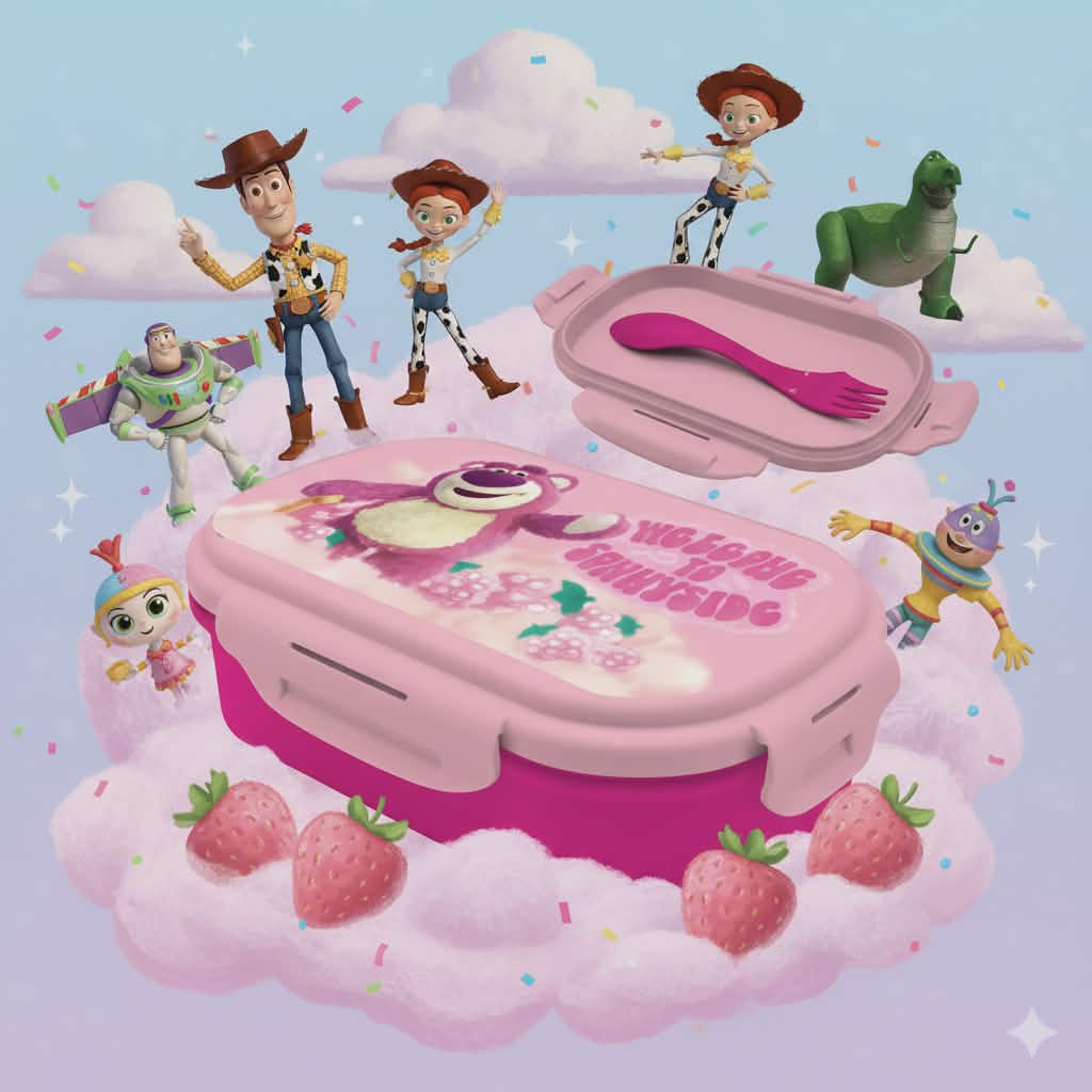 Coffret à sandwich Lotso Disney Toy Wars + couverts