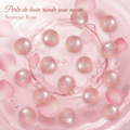 10 xPerle de bain ronde rose nacré, Senteur Rose