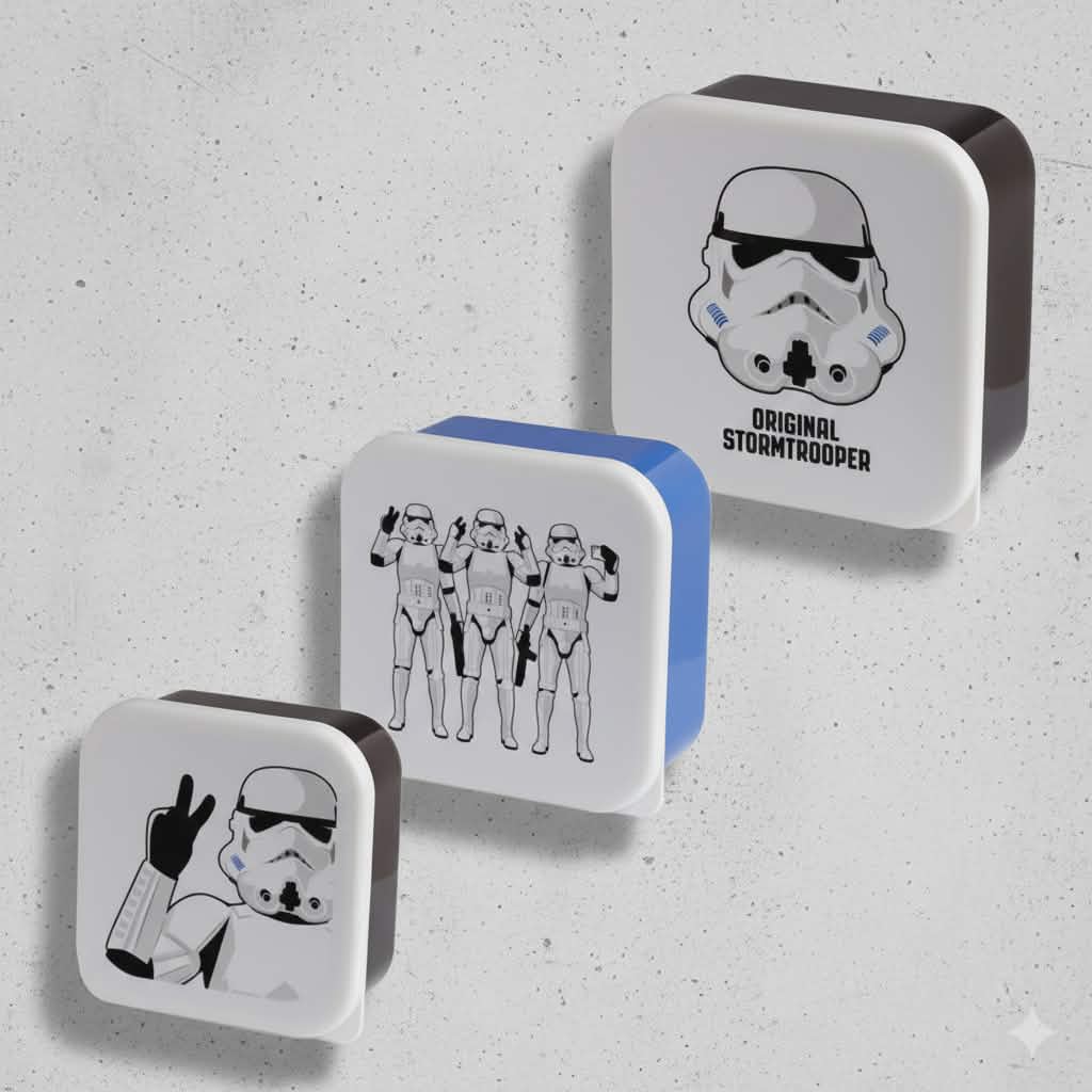 Lot de 3 Boîte Repas The Original Stormtrooper M/L/XL