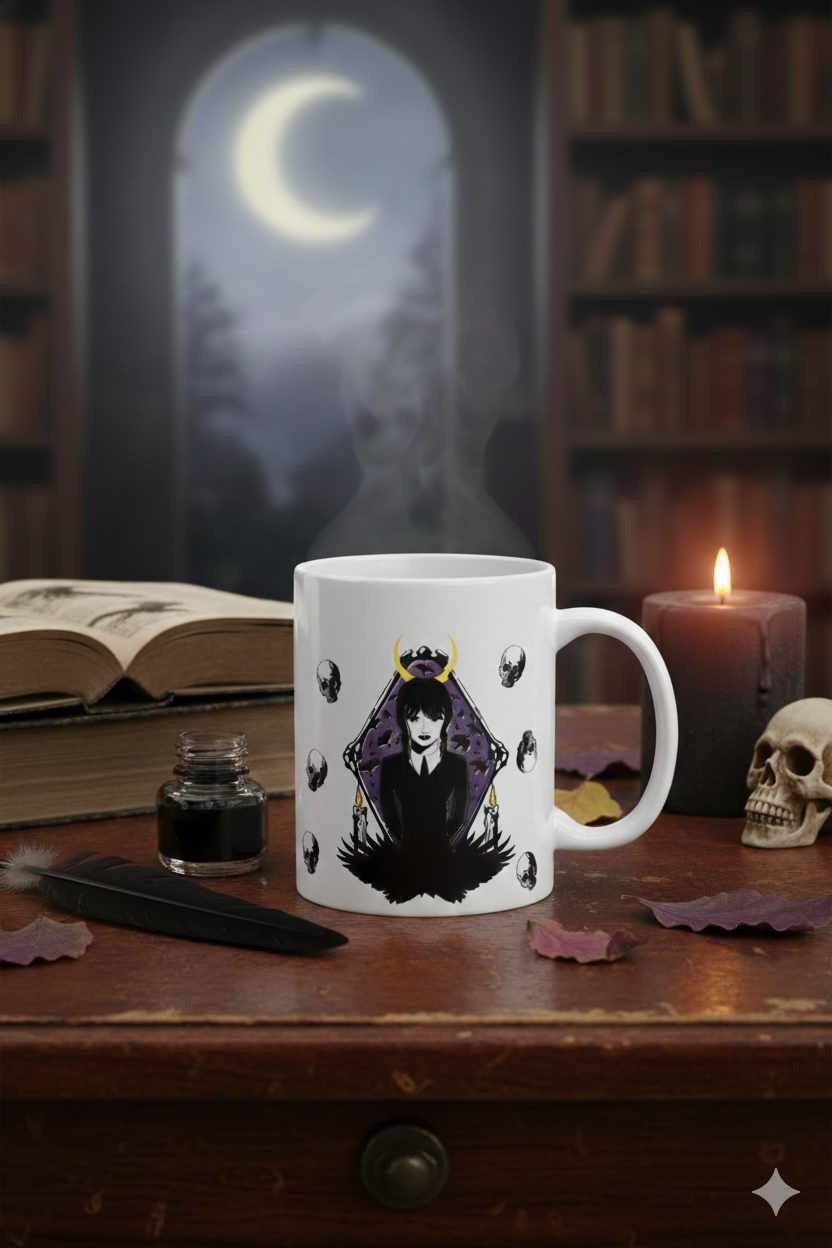 Mug en porcelaine Wednesday Nevermore 325 ml