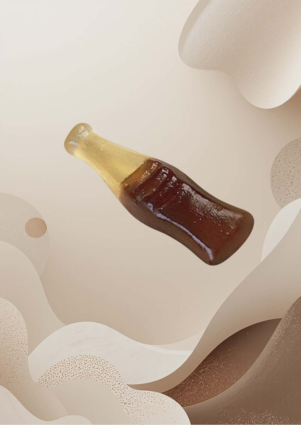 Bouteilles de cola géantes lisses XXL fini 100 gr