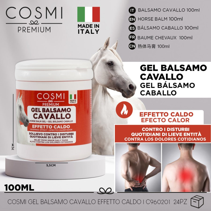 GEL BAUME CORPS CHEVAL À EFFET CHALEUR 100ML. COSMI
