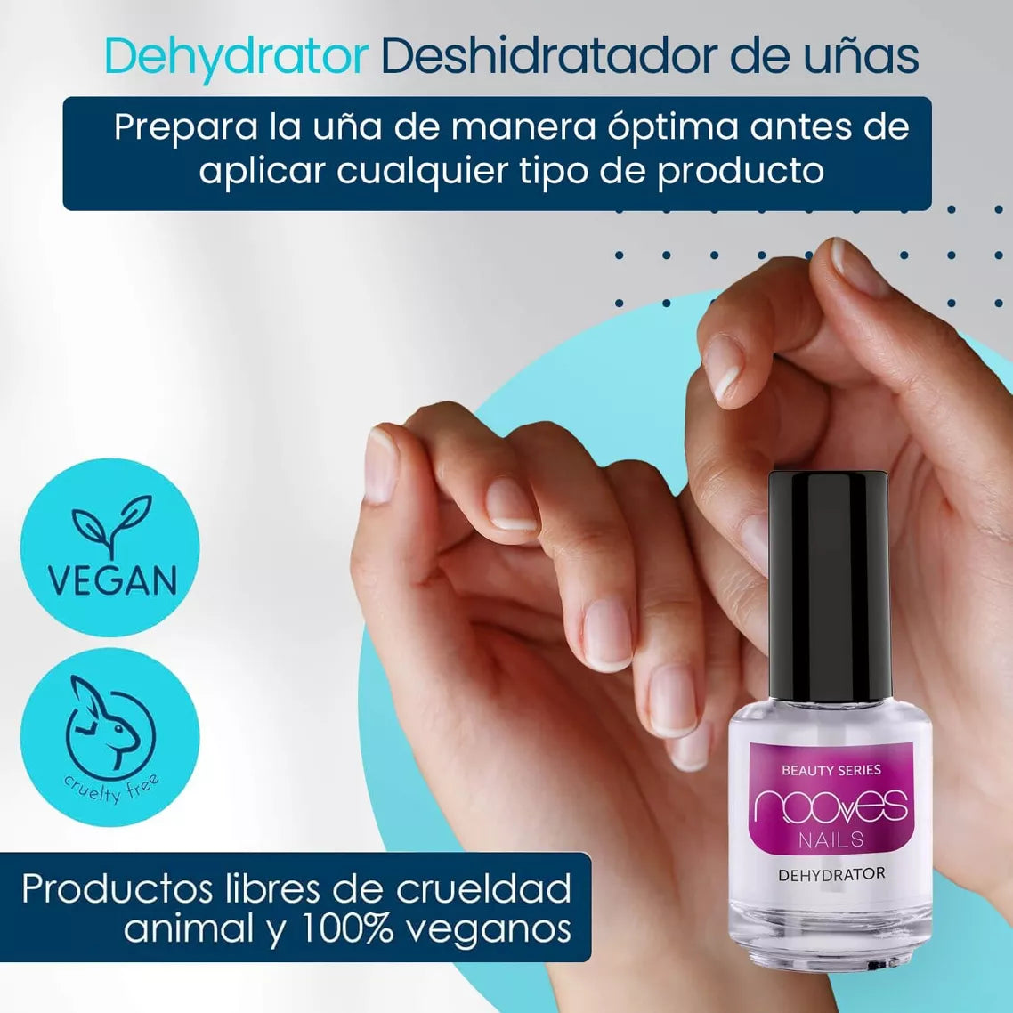 Déshydrateur 15 ml - Déshydrateur et Préparateur d'Ongles - Nooves Nails