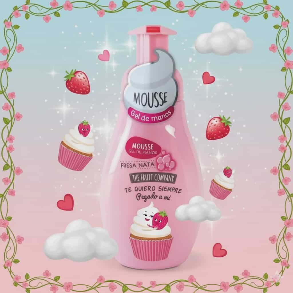 SAVON MOUSSE THE FRUIT COMPANY FRAISE CHANTILLY 250ML