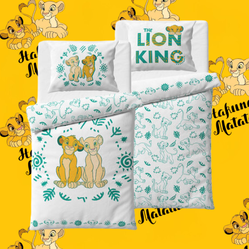 Housse de couette Disney Le Roi Lion Rêves de la Jungle 140×200cm, 70×90 cm