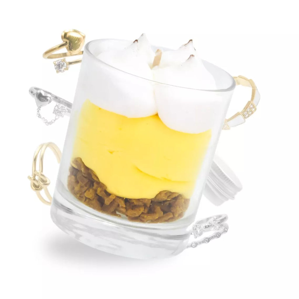 Bougie bijou citron meringué