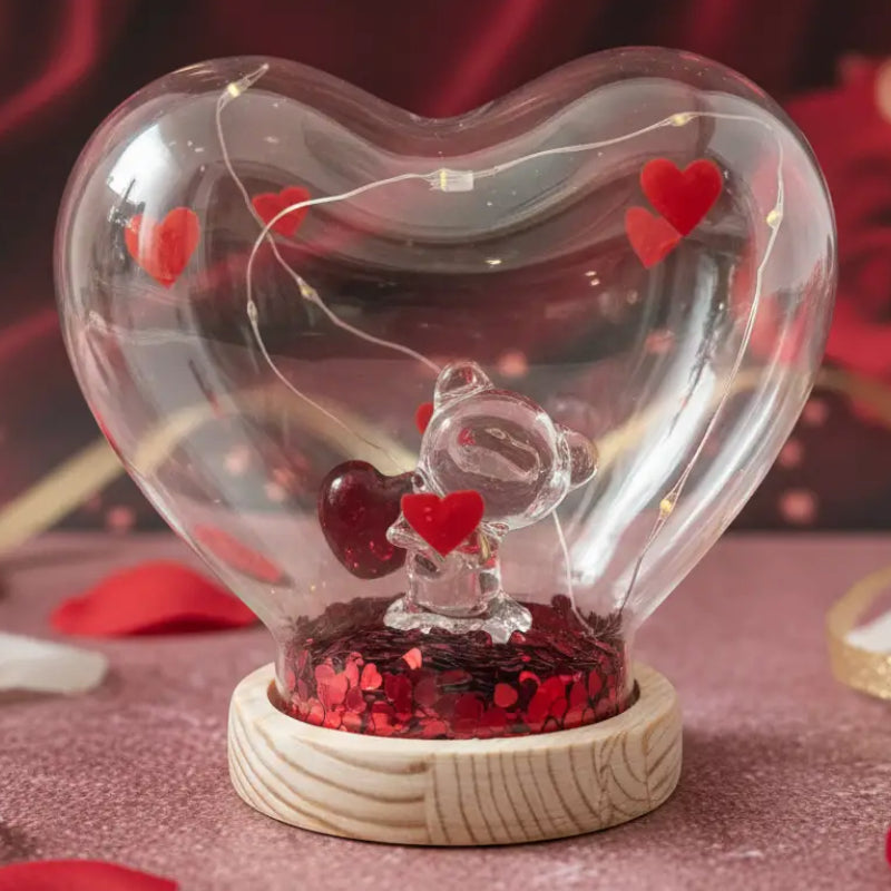 Dôme Lumineux “Éternité Romantique” – Collection Spéciale Saint-Valentin