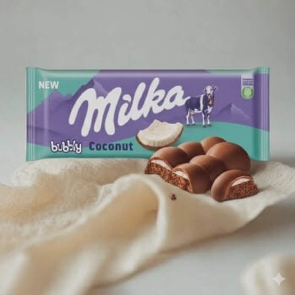Tablette Milka Bubbly Coconut 97 Gr