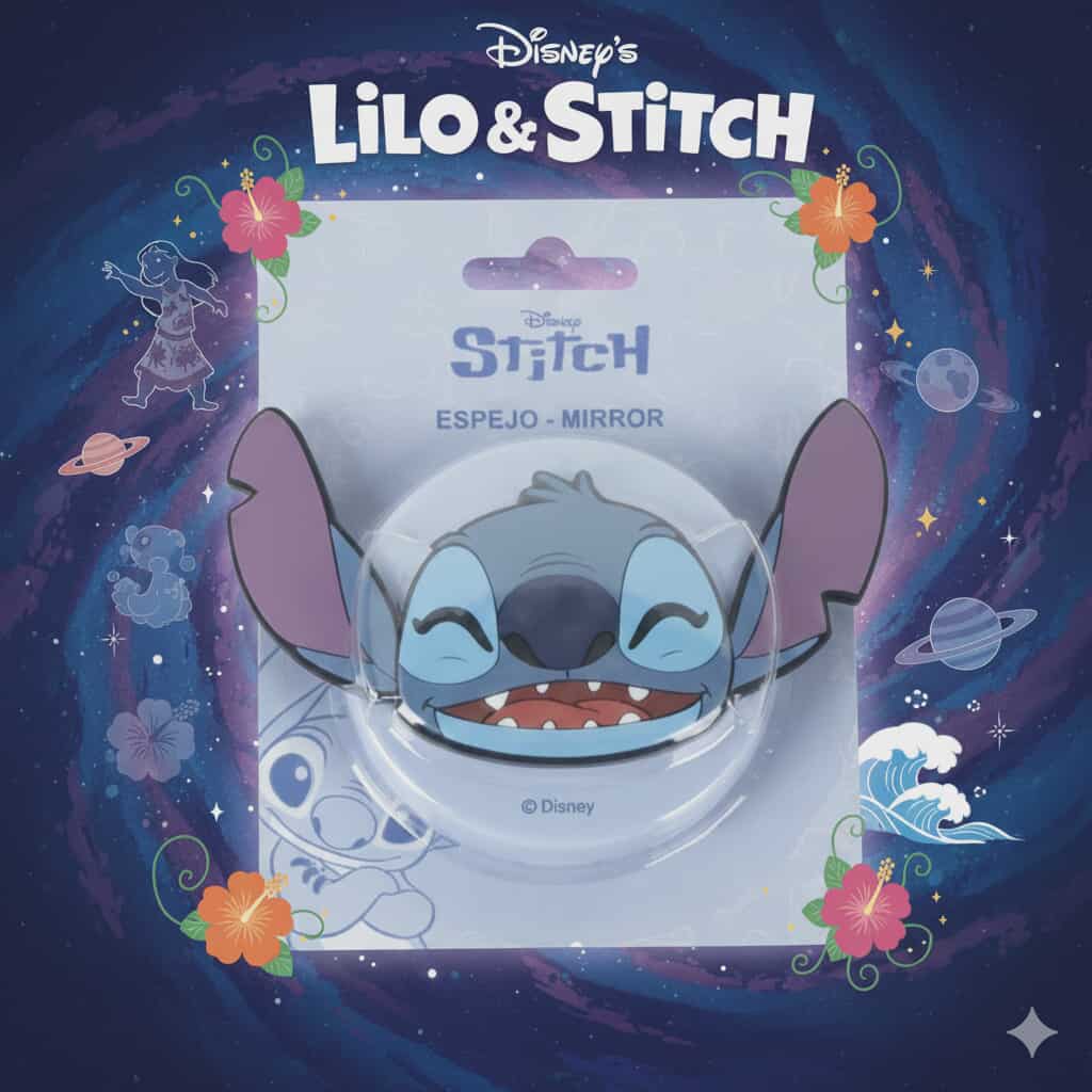 Miroir de maquillage 3D Disney Lilo et Stitch,