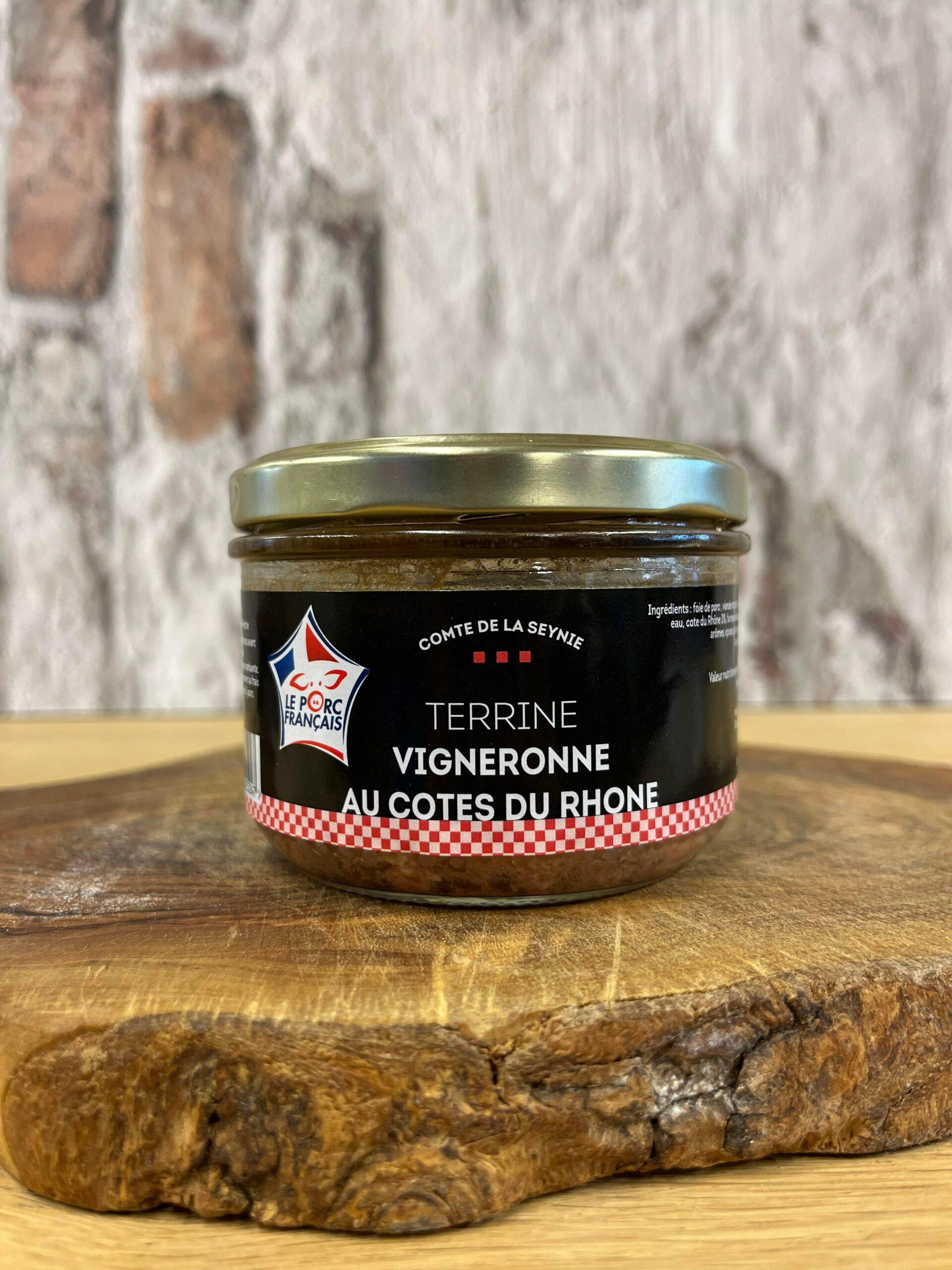 Terrine vigneronne au côte du Rhône