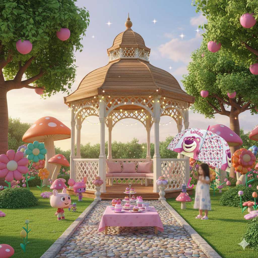 Maison de poupée Gabi Welcome Parapluie transparent pour enfants Ø72 cm