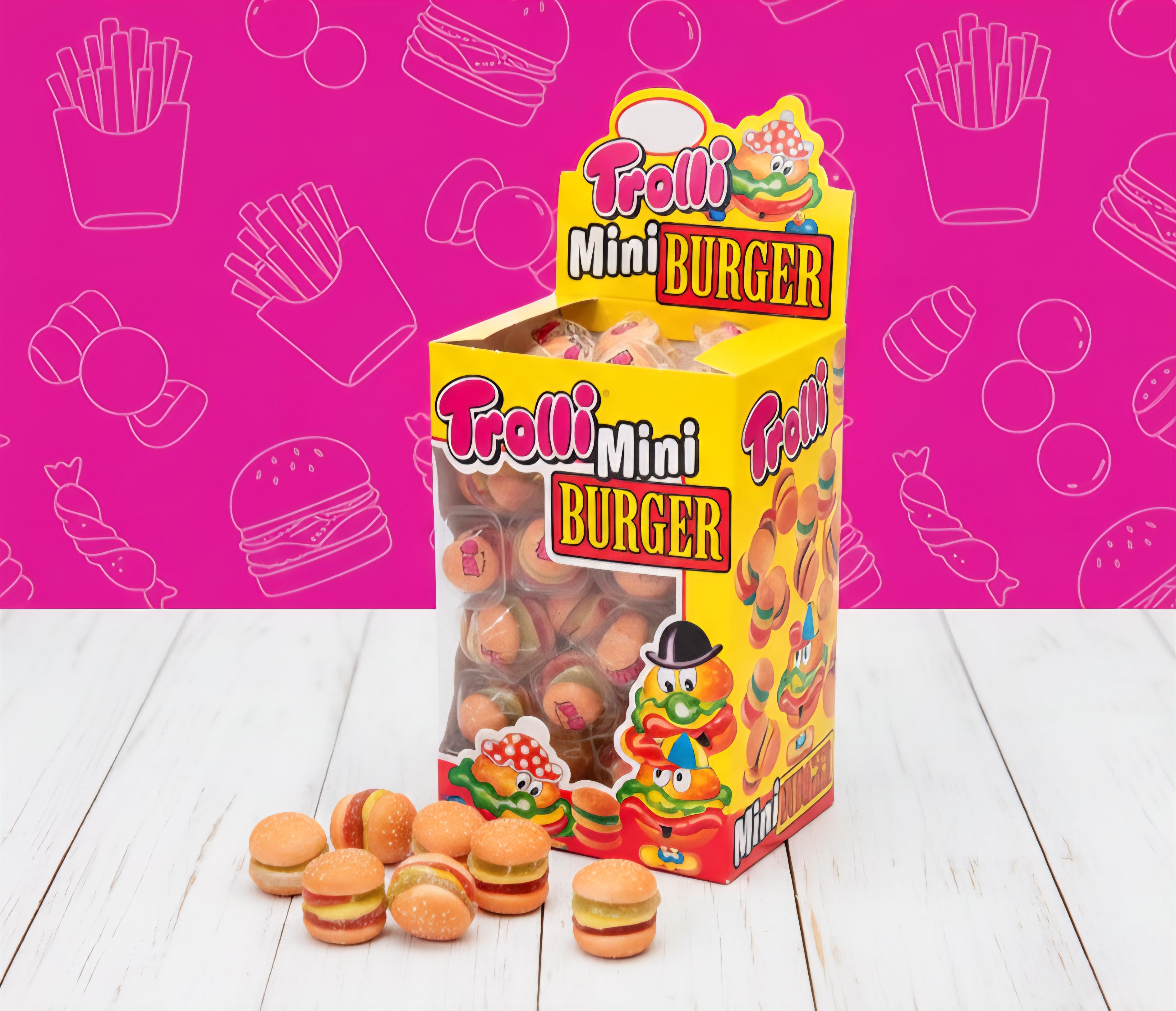 Mini burger Trolli la pièce