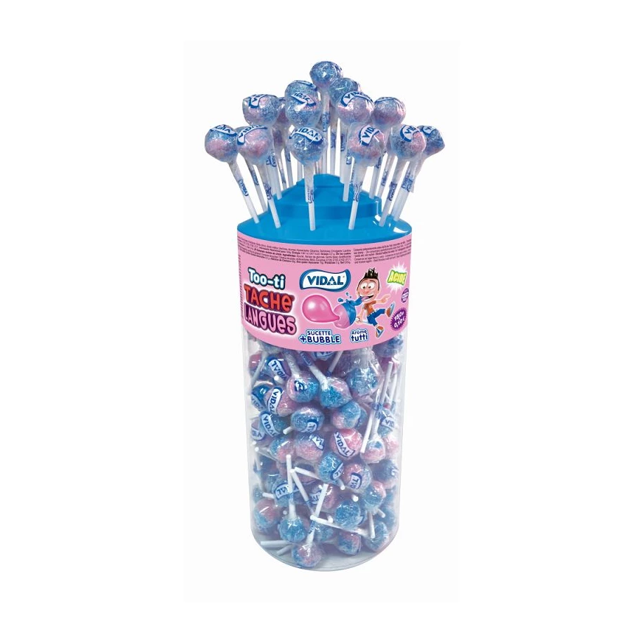 Sucettes too-ti (colorent la langue) Vidal par 5