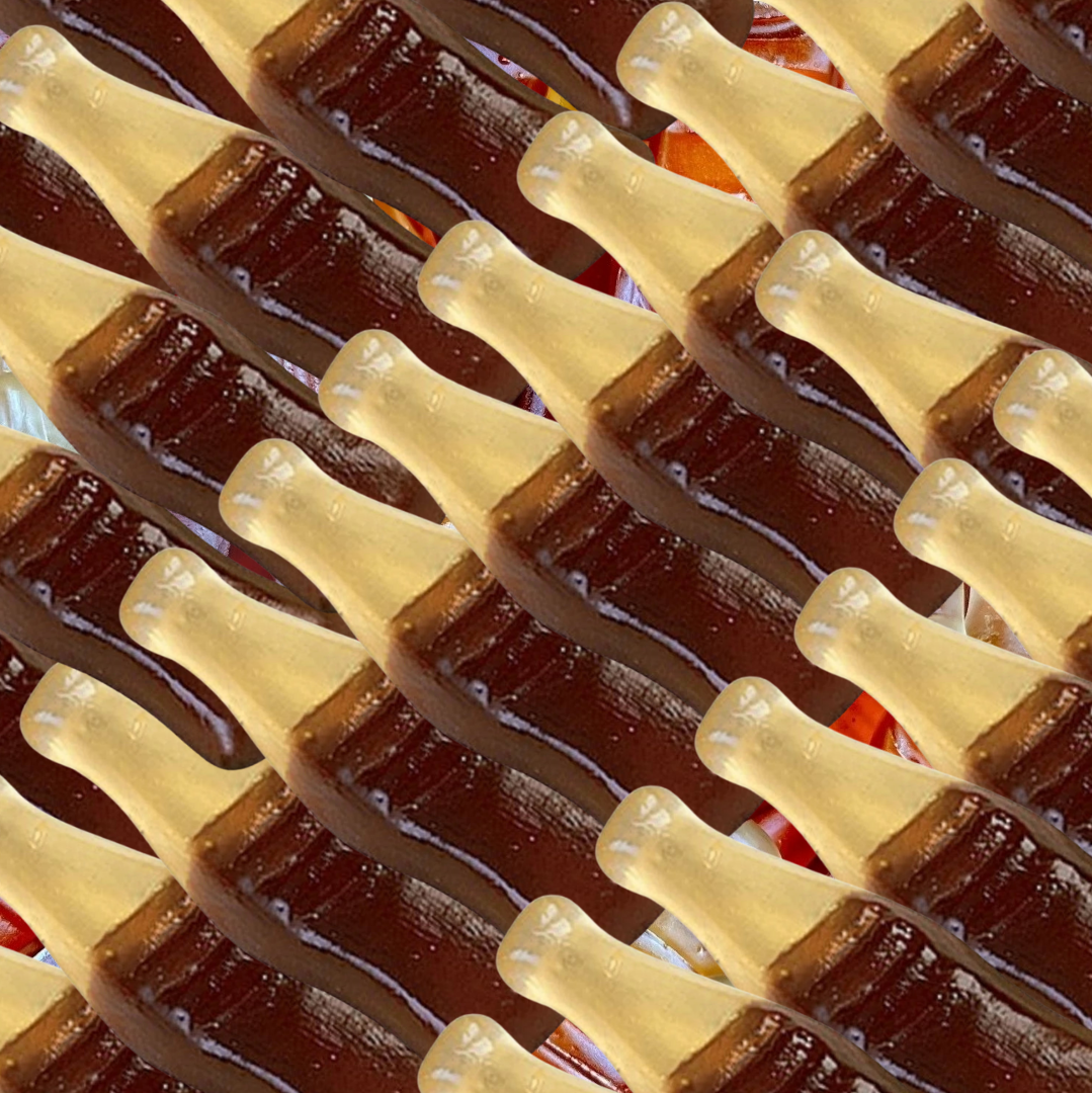 Bouteilles de cola géantes lisses XXL fini 100 gr