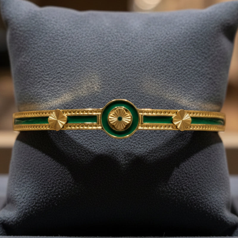 Bracelet Jonc Doré 💎Acier Inoxydable de Haute Qualité